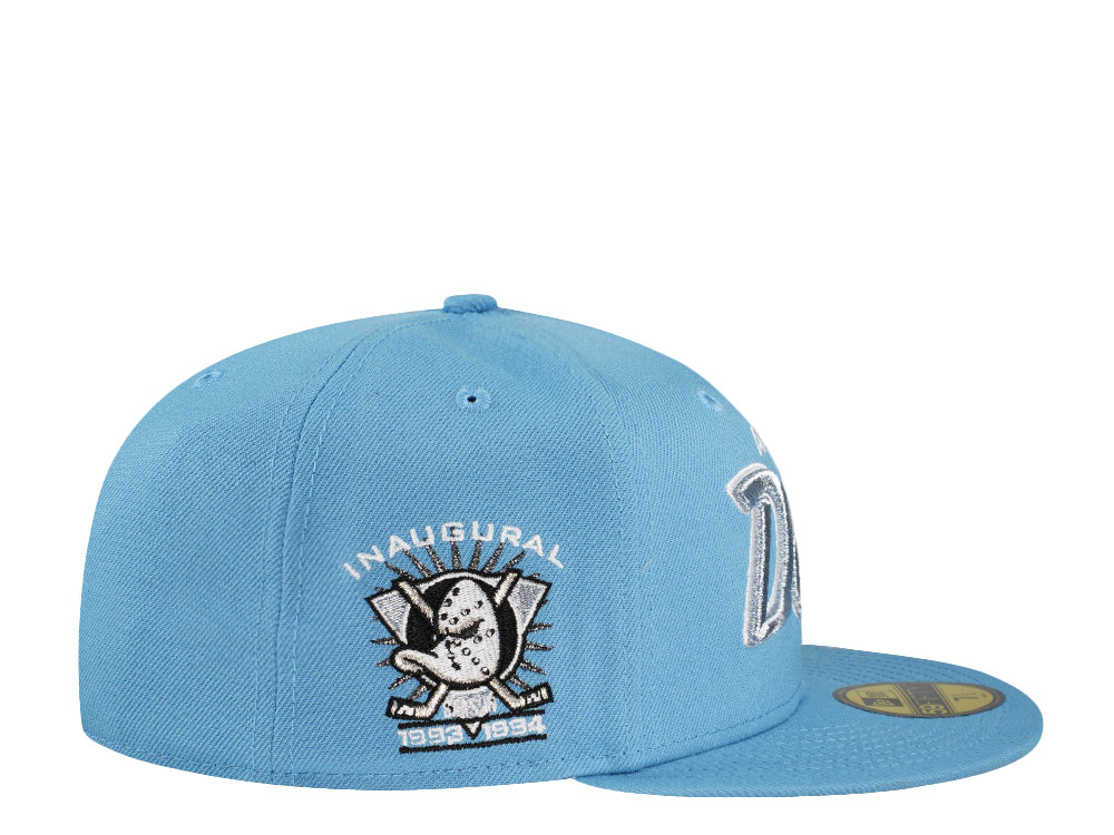 New Era Anaheim Ducks Inaugural Season Script Metallic Prime Edition 59Fifty Fitted Hat