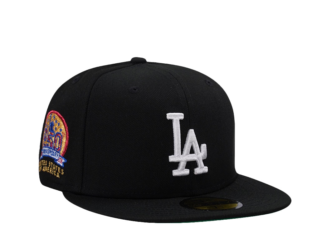 New Era Los Angeles Dodgers 250th Anniversary Black Prime Edition 59Fifty Fitted Hat
