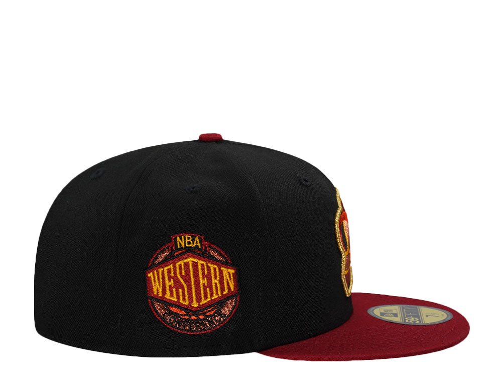 New Era Seattle Supersonics Western Conference Black Two Tone Edition 59Fifty Fitted Hat