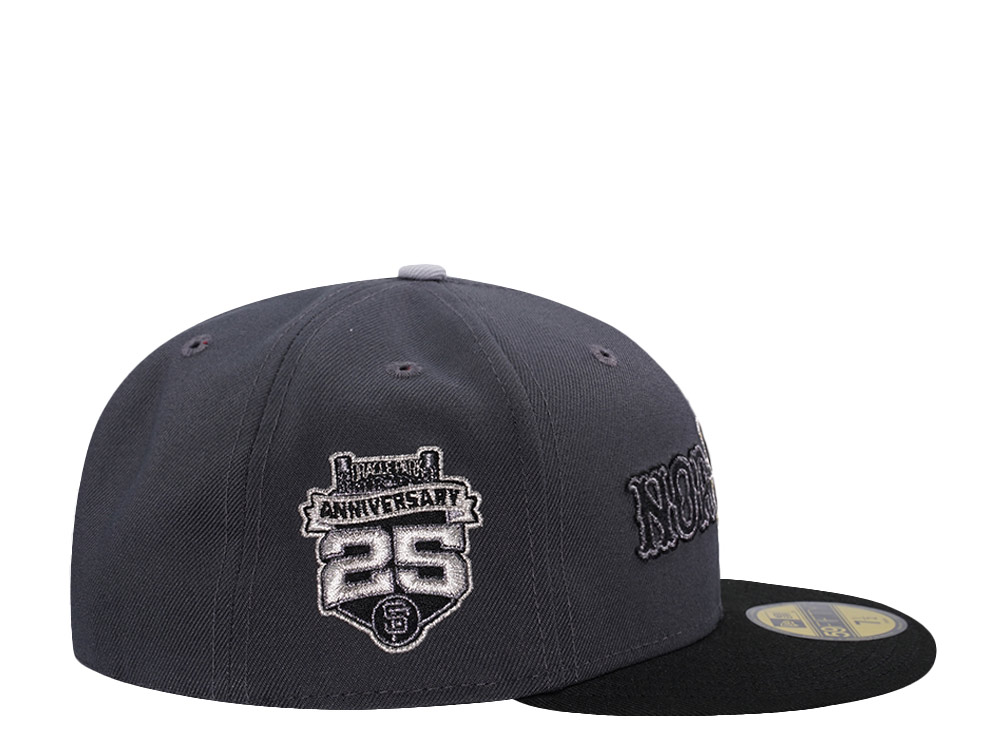 New Era San Francisco Giants 25th Anniversary Dark Gray Two Tone Horror Edition 59Fifty Fitted Hat