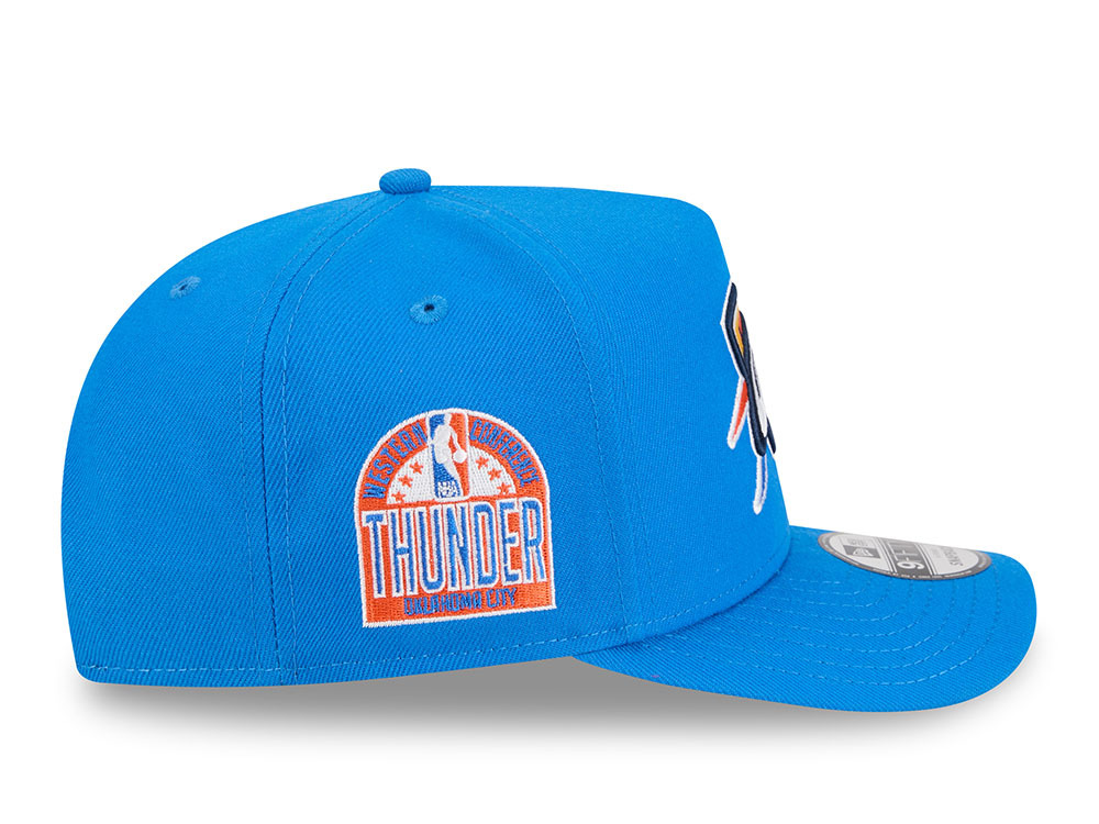 New Era Oklahoma City Thunder Western Conference Blue 9Fifty A-Frame Snapback Hat