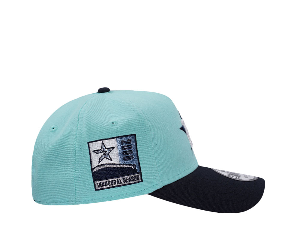 New Era Houston Astros Inaugural Season 2000 Glacier Two Tone Edition 9Forty A Frame Snapback Hat