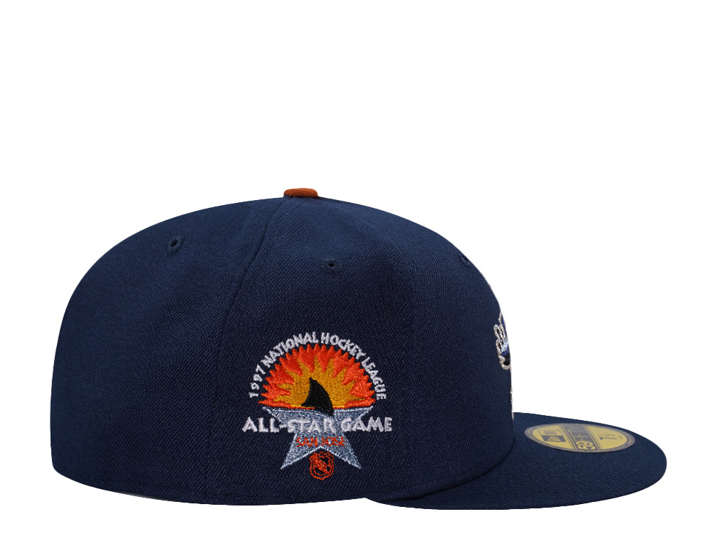 New Era San Jose Sharks All Star Game 1997 Ocean Blue Prime Edition 59Fifty Fitted Hat