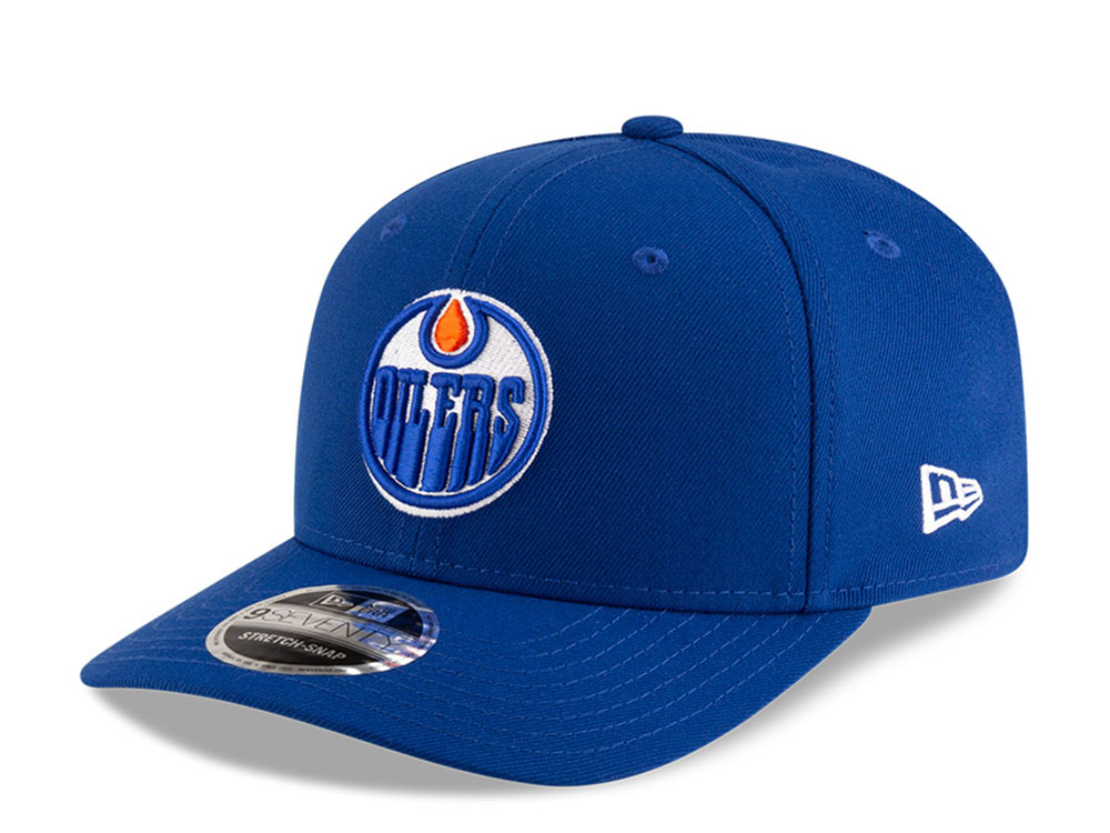 New Era Edmonton Oilers Blue 9Seventy  Stretch Snapback Hat