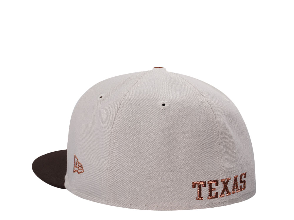 New Era Texas Longhorns Champions Stone Two Tone Edition 59Fifty Fitted Hat