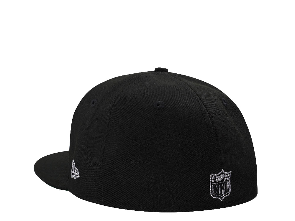 New Era Las Vegas Raiders Script Metallic Black Prime Edition 59Fifty Fitted Hat