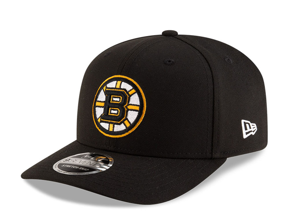 New Era Boston Bruins Black 9Seventy  Stretch Snapback Hat