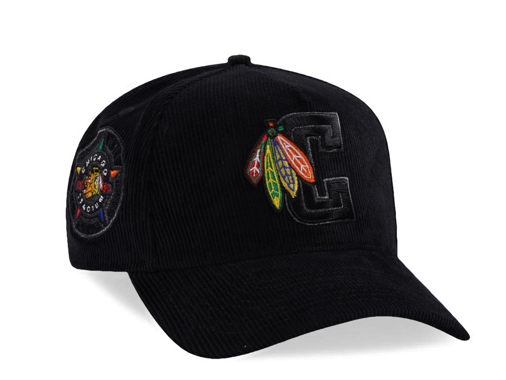New Era Chicago Blackhawks All Star Game 1991 Blackout Prime Edition 9Forty A Frame Snapback Hat