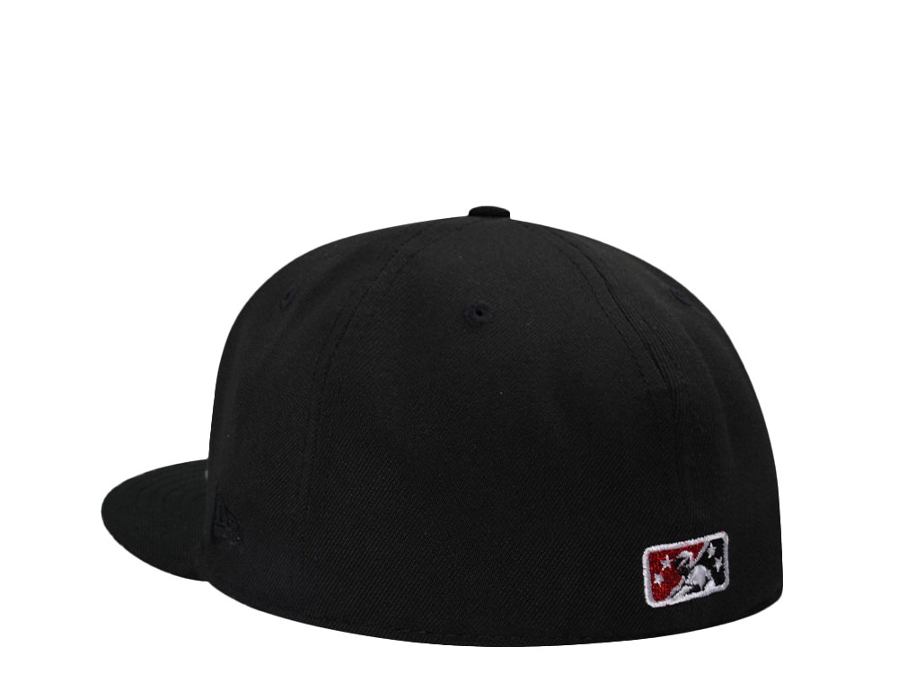 New Era El Paso Chihuahuas Black Throwback Edition 59Fifty Fitted Hat