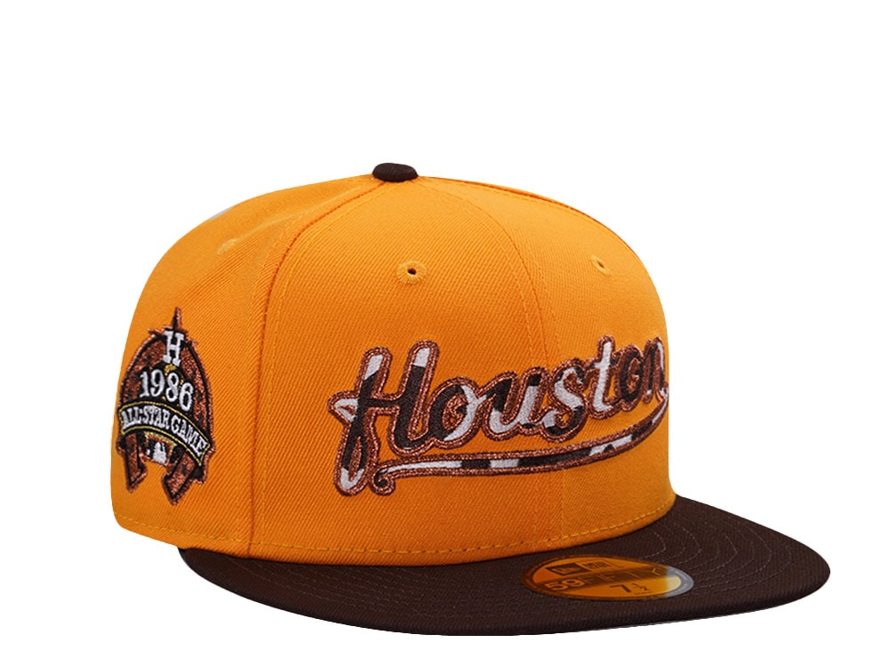 New Era Houston Astros All Star Game 1986 Gold Two Tone Edition 59Fifty Fitted Hat