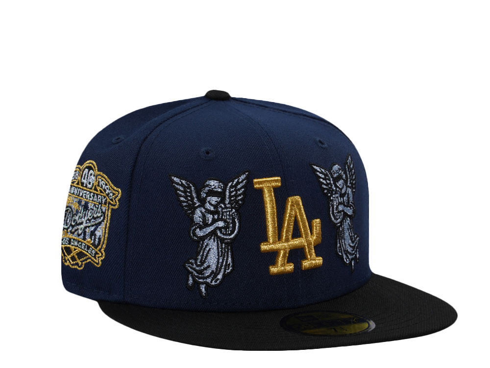 New Era Los Angeles Dodgers 40th Anniversary Angel Ocean Blue Two Tone Edition 59Fifty Fitted Hat