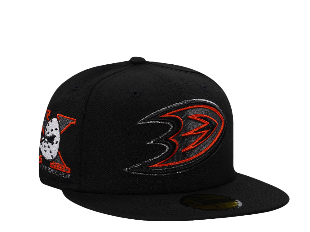 New Era Anaheim Ducks 10th Anniversary Black Prime Edition 59Fifty Fitted Hat