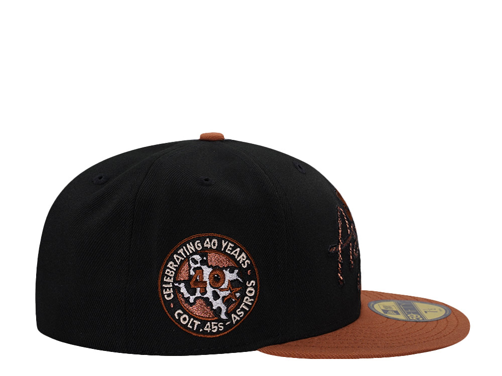 New Era Houston Astros 40th Anniversary Black Prime Edition 59Fifty Fitted Hat