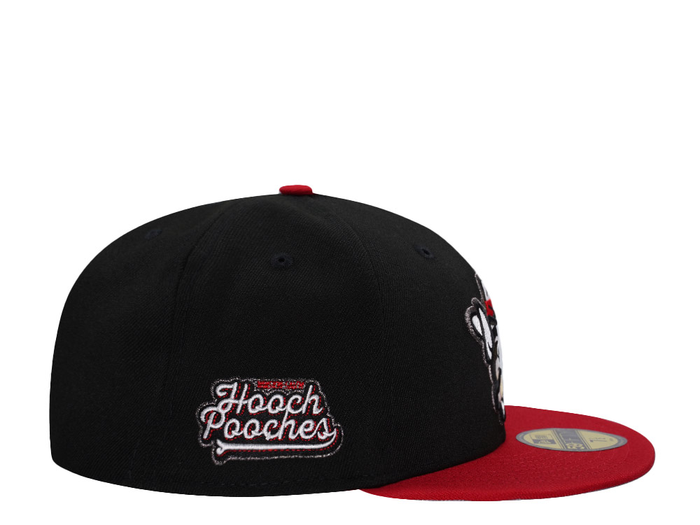 New Era Winston-Salem Hooch Pooches Black Two Tone Edition 59Fifty Fitted Hat