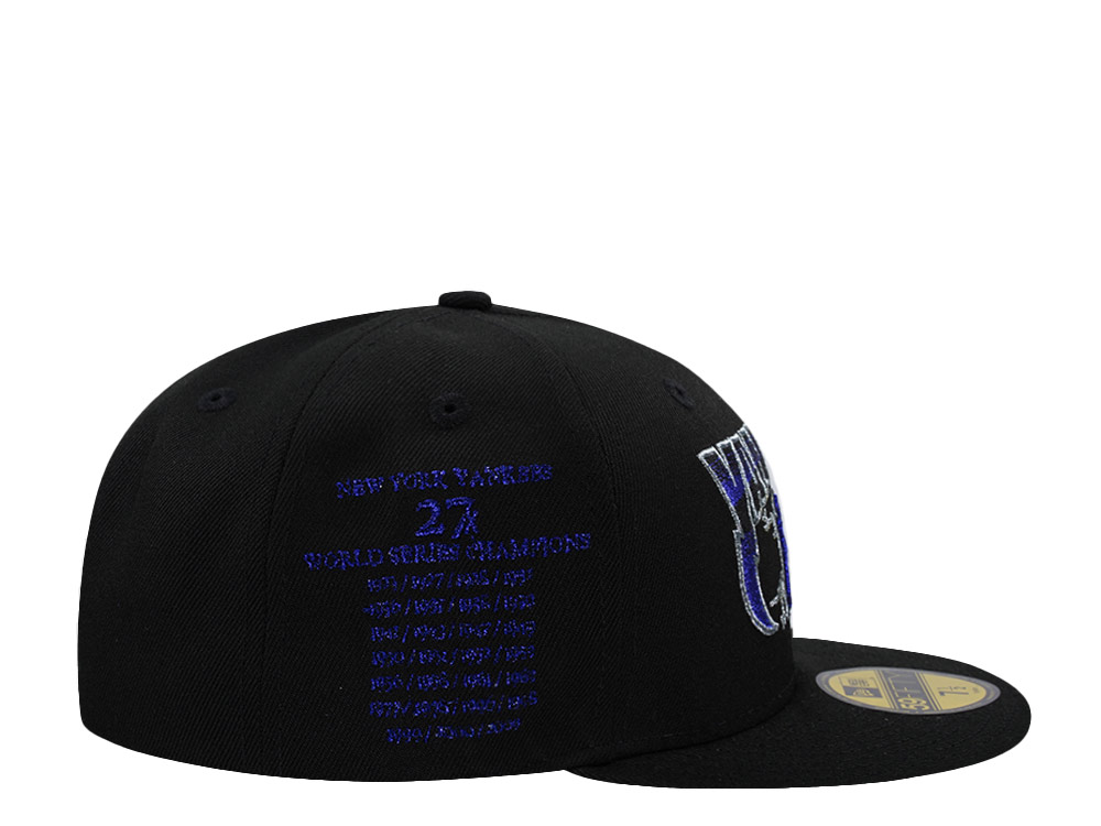 New Era New York Yankees 27x World Champions Black Prime Edition 59Fifty Fitted Hat