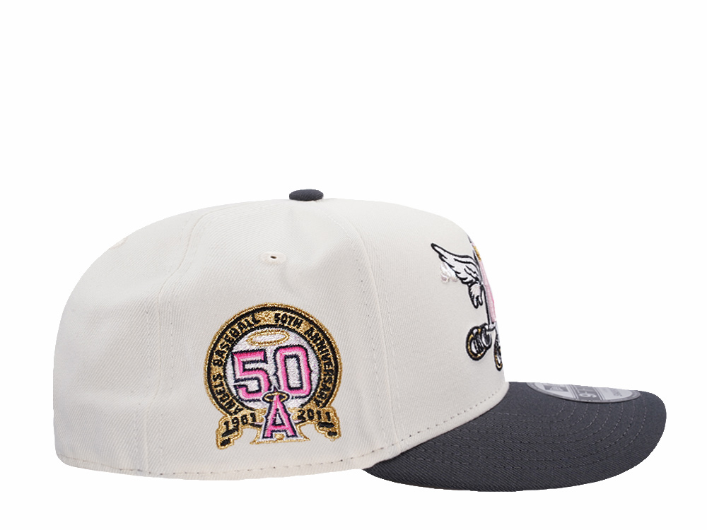 New Era Anaheim Angels 50th Anniversary Chrome Two Tone Edition 9Fifty A Frame Snapback Hat