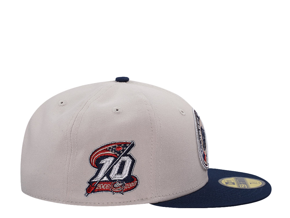 New Era Columbus Blue Jackets 10th Anniversary Stone Two Tone Edition 59Fifty Fitted Hat