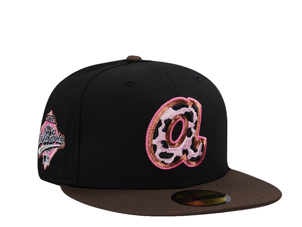 New Era Atlanta Braves World Series 1995 Black Two Tone Edition 59Fifty Fitted Hat