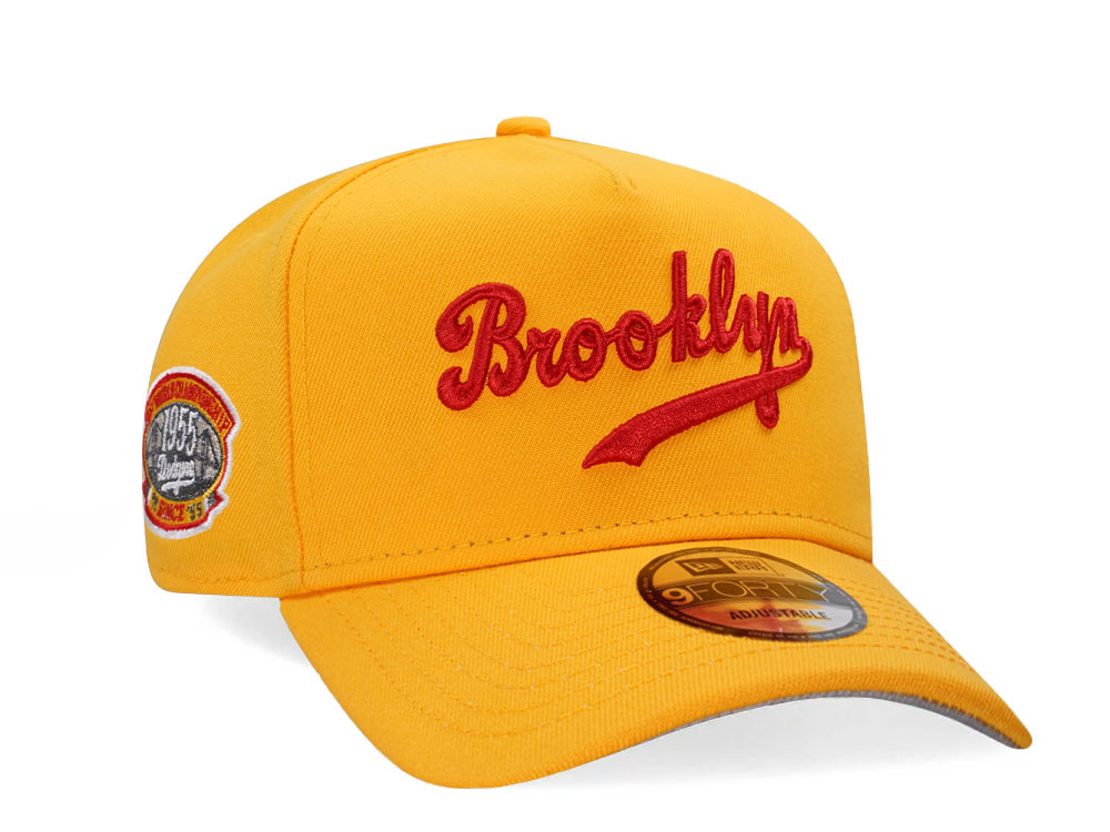 New Era Brooklyn Dodgers World Series 1955 Gold Edition 9Forty A Frame Snapback Hat
