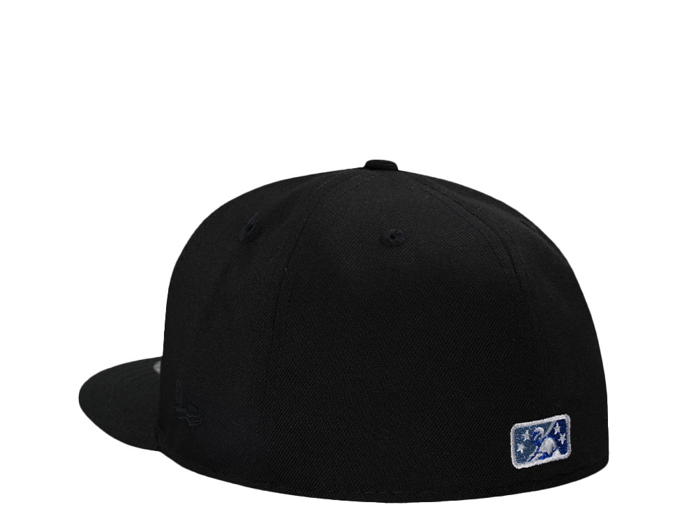 New Era West Michigan Whitecaps 25 Seasons Script Metallic Black Edition 59Fifty Fitted Hat
