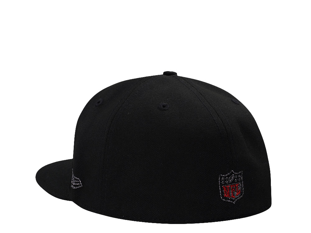 New Era Atlanta Falcons 50th Anniversary Black Prime Edition 59Fifty Fitted Hat