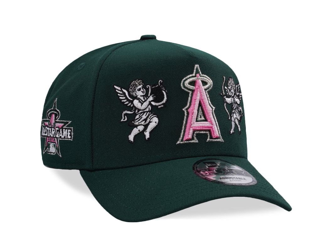 New Era Anaheim Angels All Star Game 2010 Dark Green Cupid Edition 9Forty A Frame Snapback Hat