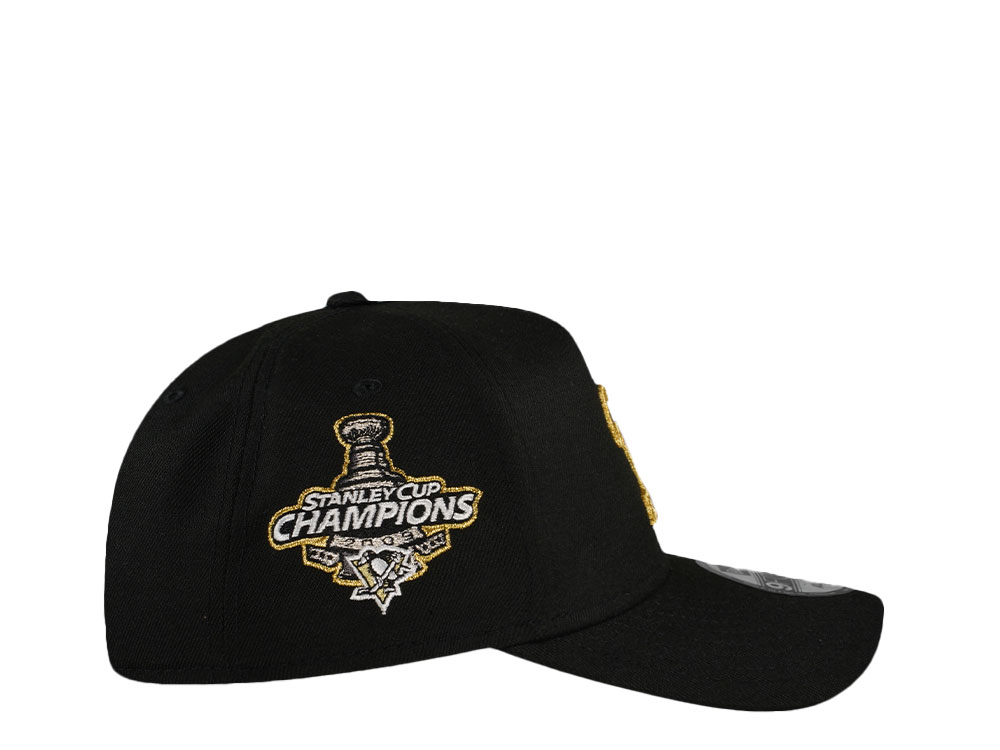 New Era Pittsburgh Penguins Stanley Cup 2009 Black Prime Edition 9Forty A Frame Snapback Hat