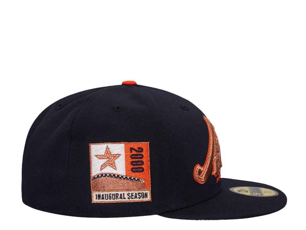 New Era Houston Astros Inaugural Season 2000 Navy Copper Edition 59Fifty Fitted Hat