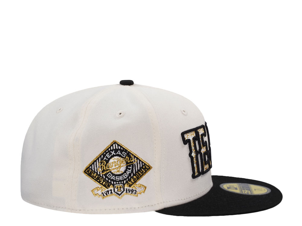 New Era Texas Rangers Arlington Stadium Chrome Two Tone Edition 59Fifty Fitted Hat