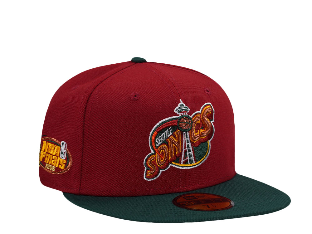 New Era Seattle Supersonics NBA Finals 1996 Red Two Tone Edition 59Fifty Fitted Hat