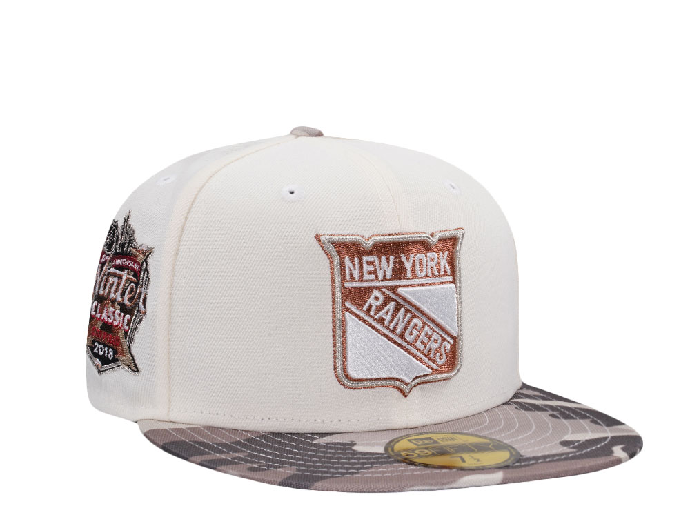 New Era New York Rangers Winter Classic 2018 Chrome Camo Edition 59Fifty Fitted Hat