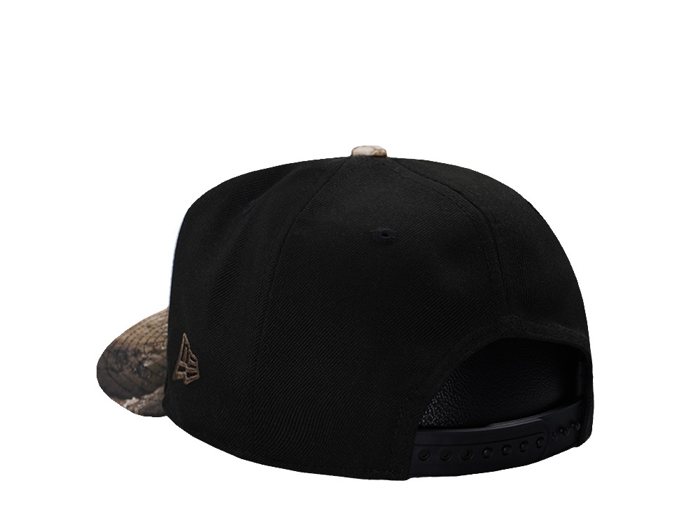 New Era Texas Rangers 40th Anniversary Black Two Tone Edition 9Fifty A Frame Snapback Hat