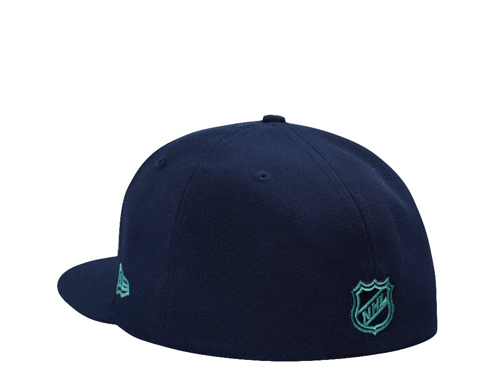 New Era Detroit Red Wings The Joe 100th Anniversary Ocean Blue Prime Edition 59Fifty Fitted Hat