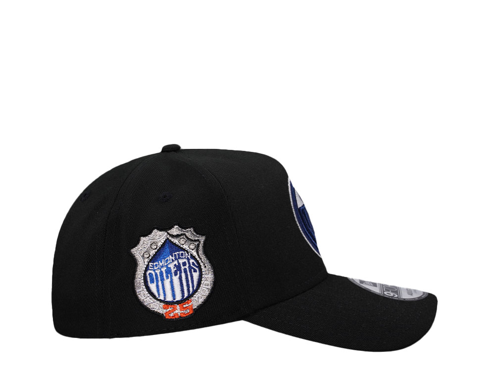 New Era Edmonton Oilers 25th Anniversary Black Classic 9Forty A Frame Snapback Hat