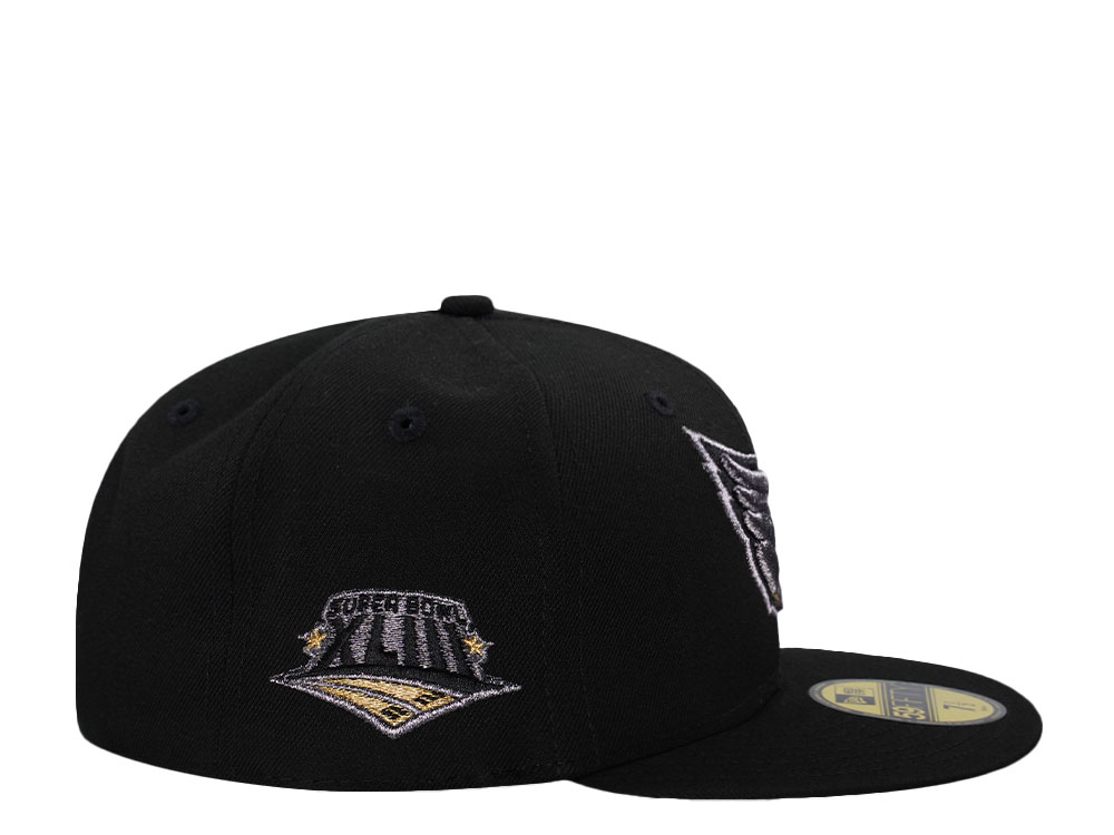 New Era Arizona Cardinals Super Bowl XLIII Metallic Black Prime 59Fifty Fitted Hat