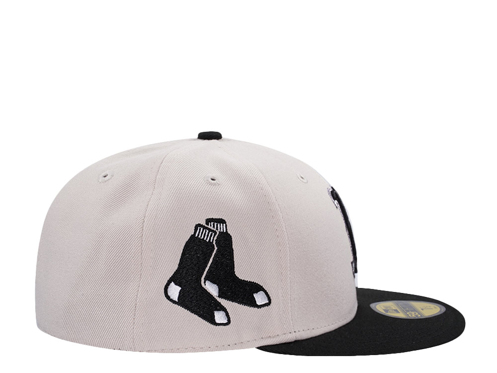 New Era Boston Red Sox Stone Two Tone Horror Edition 59Fifty Fitted Hat