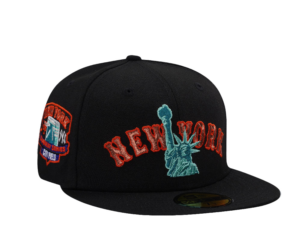 New Era New York Mets Subway Series Statue Black Prime Edition 59Fifty Fitted Hat
