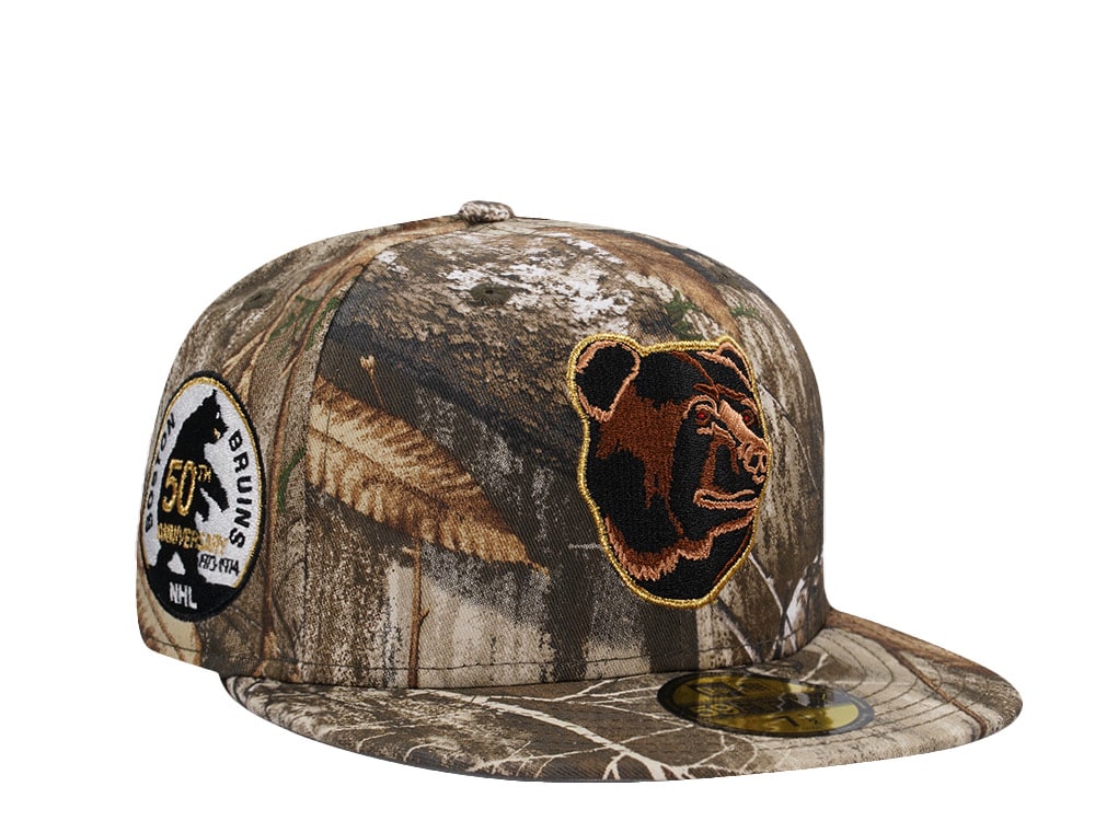 New Era Boston Bruins 50th Anniversary Realtree Prime Edition 59Fifty Fitted Hat