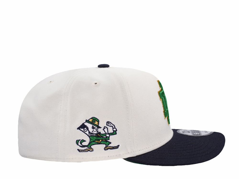 New Era Notre Dame Fighting Irish Chrome Two Tone Edition 9Fifty A Frame Snapback Hat