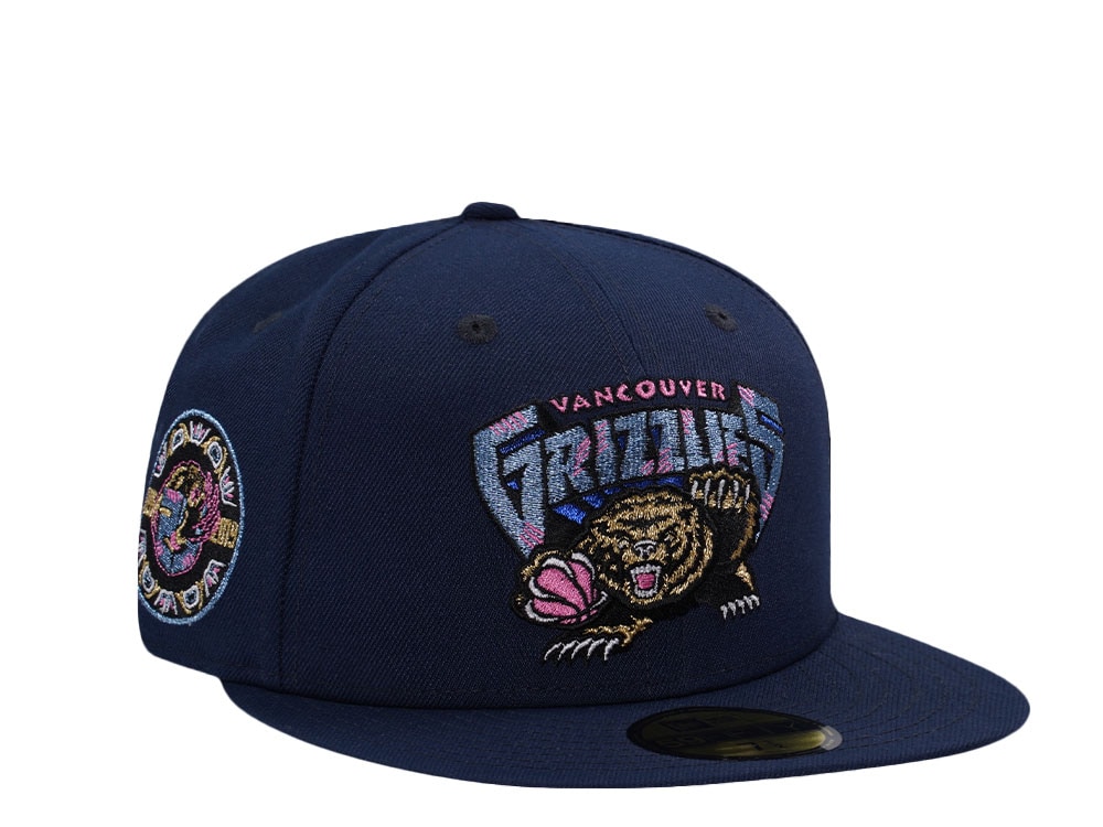 New Era Vancouver Grizzlies 25th Anniversary Ocean Blue Prime Edition 59Fifty Fitted Hat