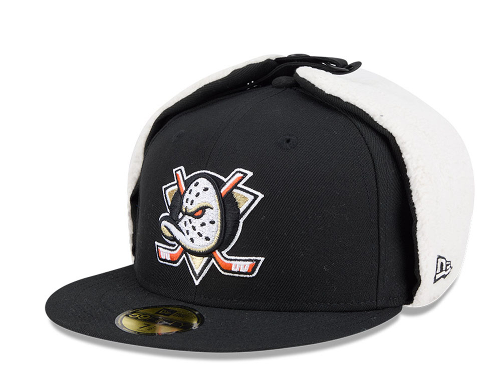New Era Anaheim Ducks Classic Black 59Fifty Dogear Fitted Hat