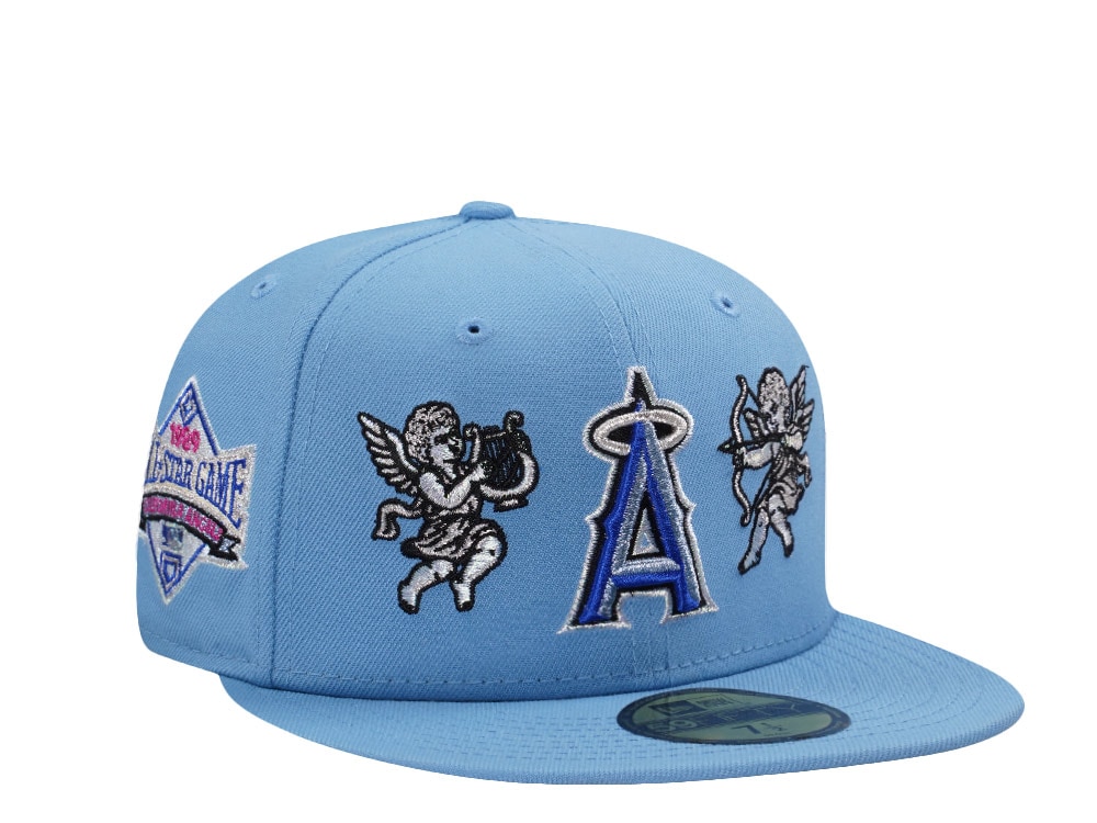 New Era Anaheim Angels All Star Game 1989 Cupids Sky Blue Prime Edition 59Fifty Fitted Hat