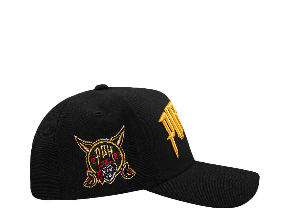 New Era Pittsburgh Pirates Black Prime Edition 9Forty A Frame Snapback Hat