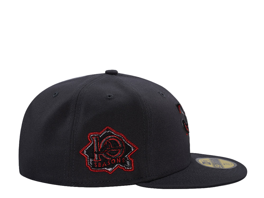 New Era Tampa Bay Rays 10th Anniversary Anthracite 59Fifty Fitted Hat
