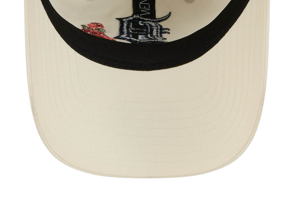 New Era Detroit Tigers Woman Floral Stitch 9Twenty Strapback Hat