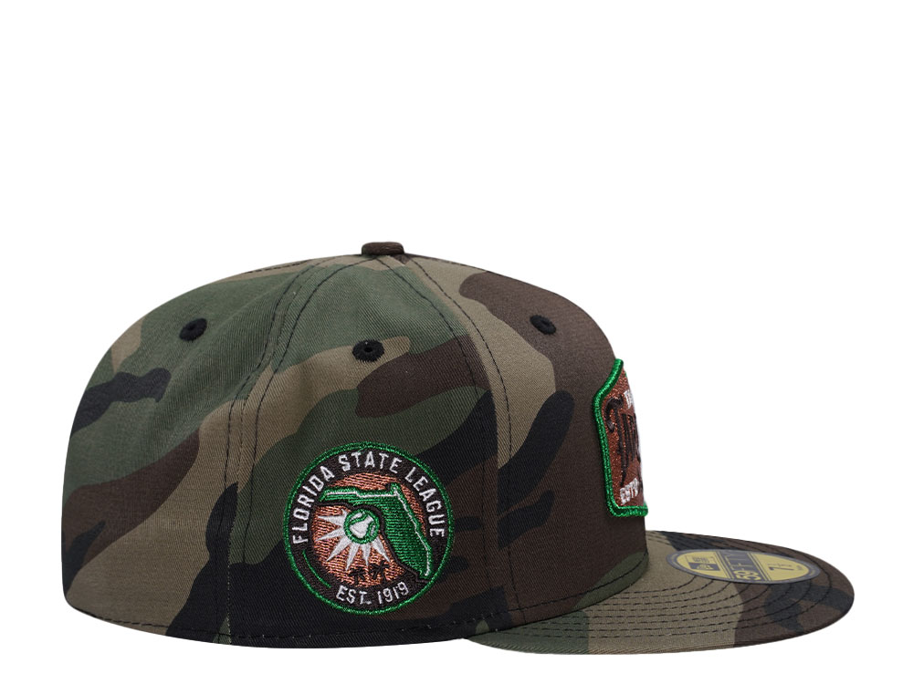 New Era Tampa Tarpons Woodland Camo Outdoor Edition 59Fifty Fitted Hat