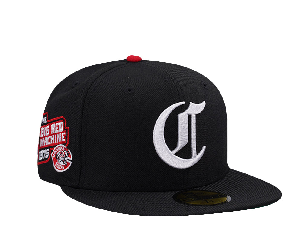 New Era Cincinnati Reds Wool Black Prime Edition 59Fifty Fitted Hat