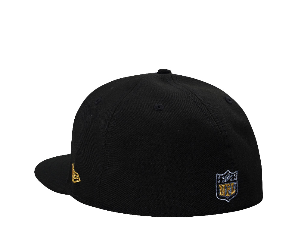 New Era Los Angeles Chargers Inaugural Season 2020 Black Prime Edition 59Fifty Fitted Hat