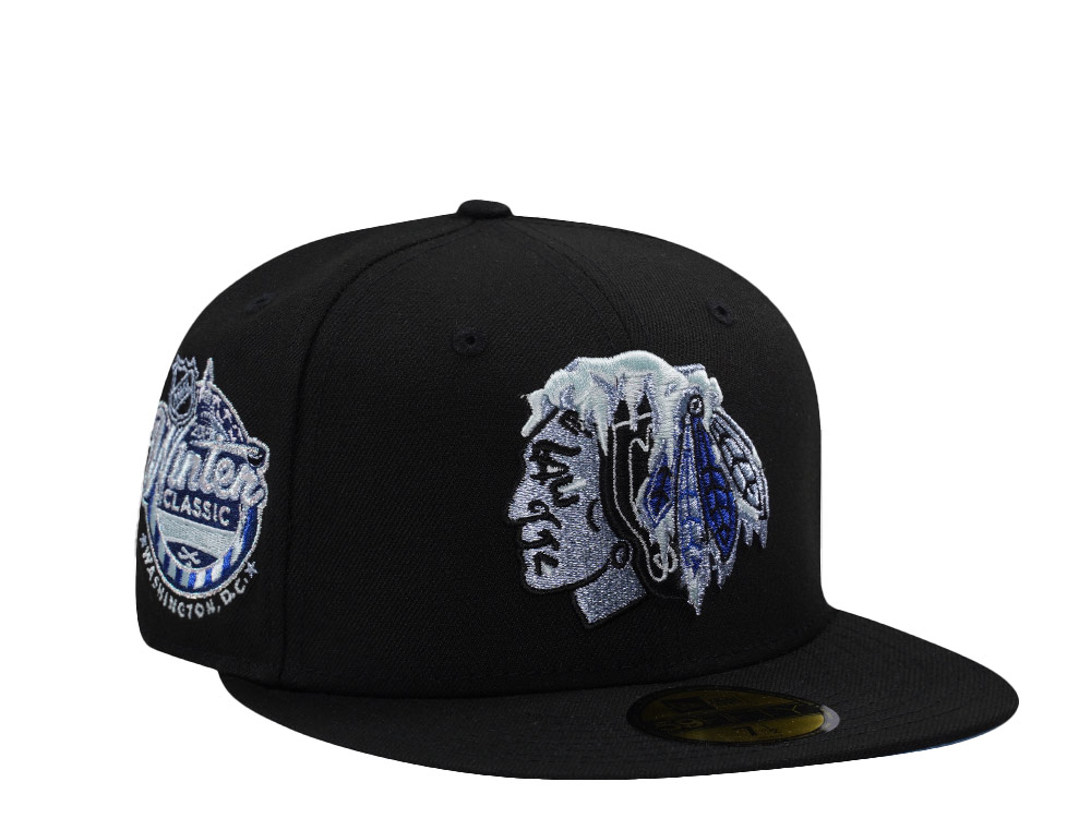 New Era Chicago Blackhawks Winter Classic 2015 Black Prime Edition 59Fifty Fitted Hat