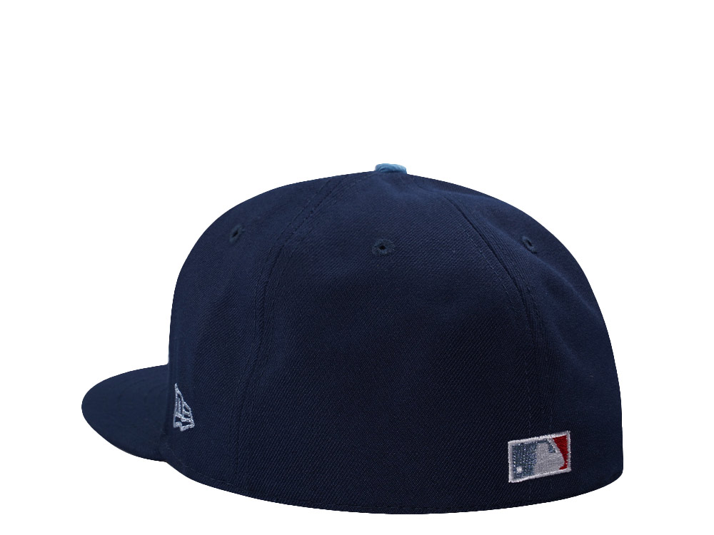 New Era Chicago Cubs Be Alert Ocean Blue Prime Edition 59Fifty Fitted Hat